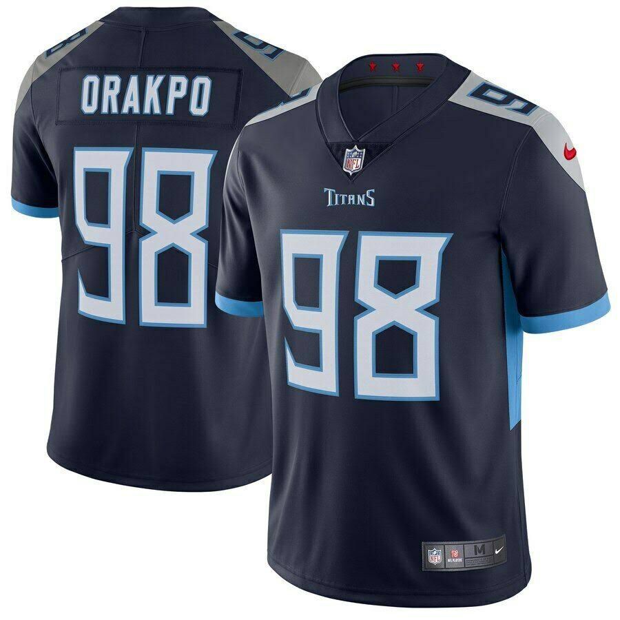 Men Tennessee Titans #98 Brian Orakpo Nike Navy Vapor Limited NFL Jersey->tennessee titans->NFL Jersey